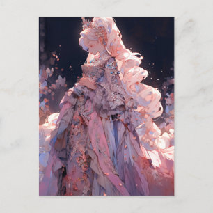Anime Princess Fantasy Art Vykort