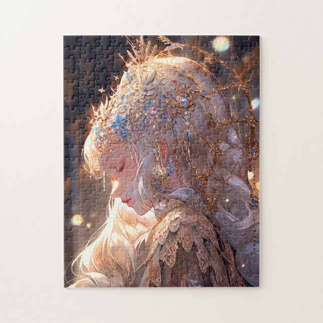 Anime Princess Girl Fantasy Art Pussel (Vertikal)