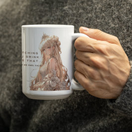Anime Princess i krona kände Lugn Kaffemugg