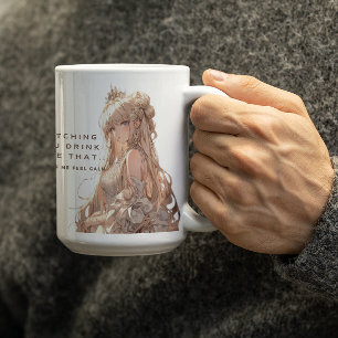 Anime Princess i krona kände Lugn Kaffemugg