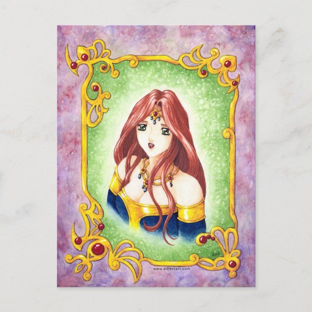 Anime Princess Vykort (Framsida)