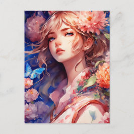Anime Princess Vykort