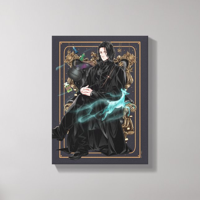 Anime Professor Severus Snape Seated Canvastryck (Framsida)