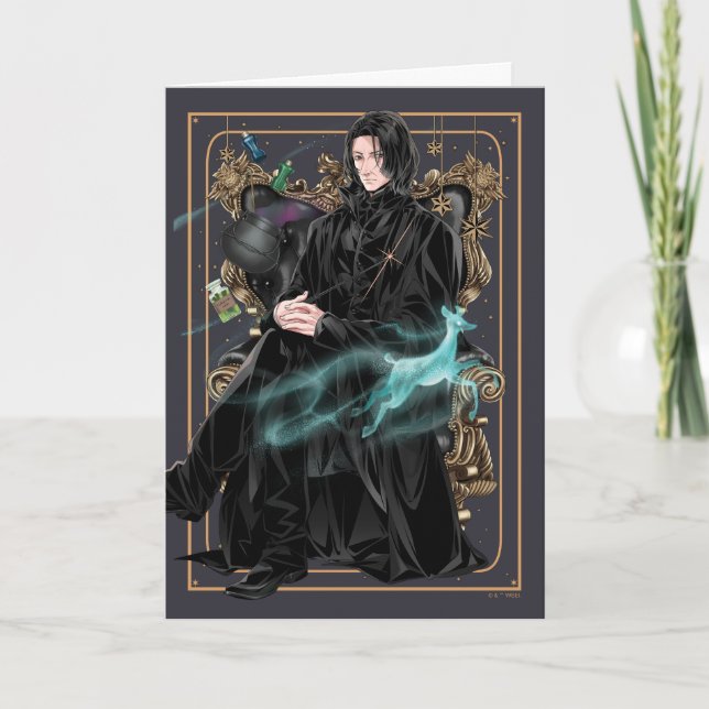 Anime Professor Severus Snape Seated Kort (Framsida)