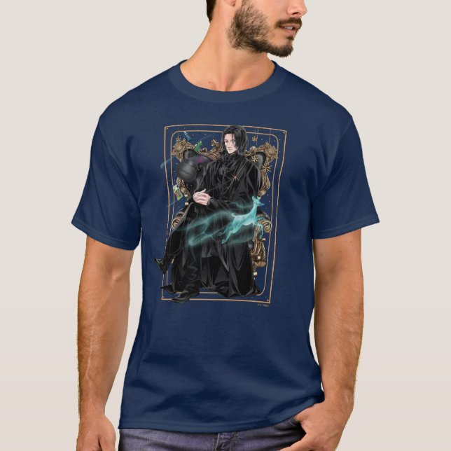 Anime Professor Severus Snape Seated T Shirt (Framsida)