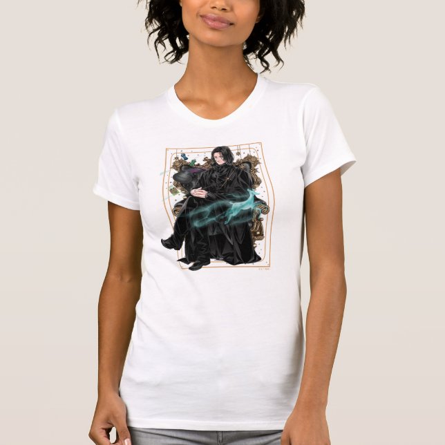 Anime Professor Severus Snape Seated T Shirt (Framsida)