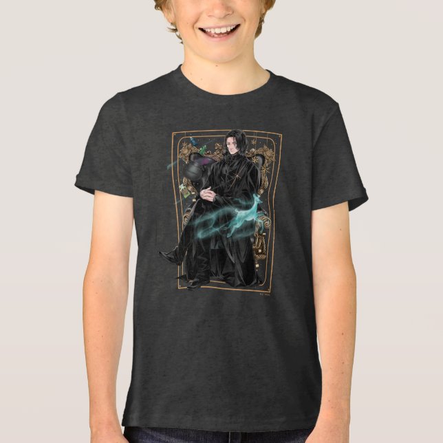 Anime Professor Severus Snape Seated T Shirt (Framsida)