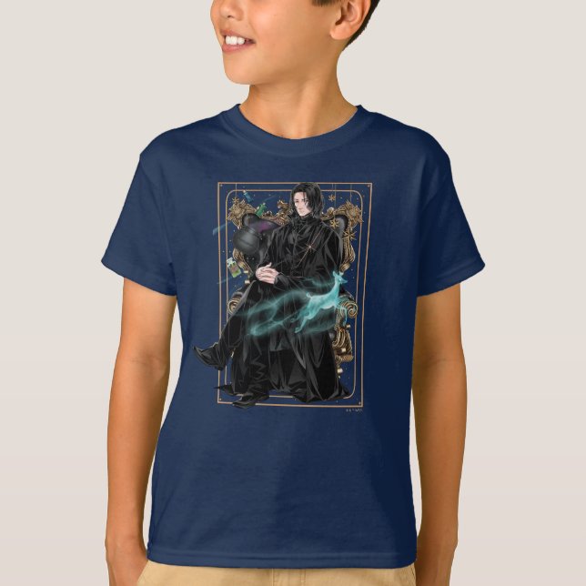 Anime Professor Severus Snape Seated T Shirt (Framsida)