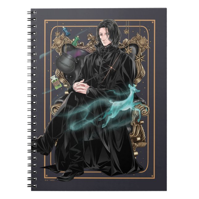 Anime Professor Severus Snape Sittande Anteckningsbok (Framsidan)