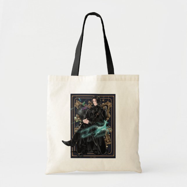 Anime Professor Severus Snape Sittande Tygkasse (Framsidan)