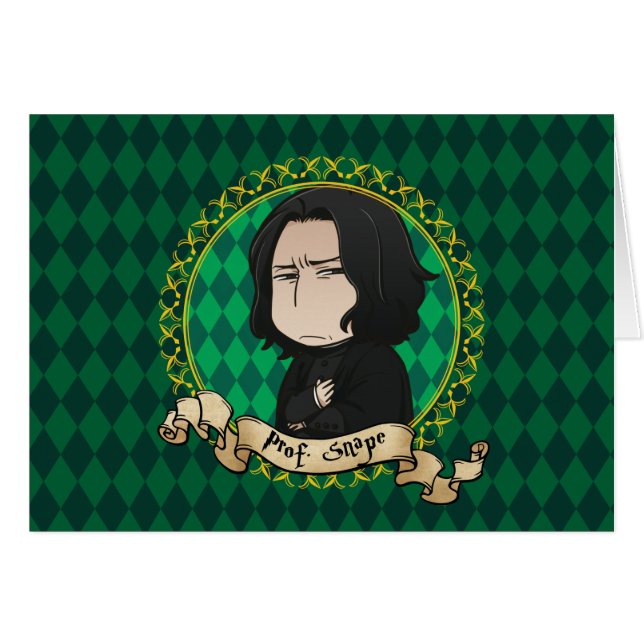 Anime Professor Snape Hälsningskort (Framsidan Horizontal)