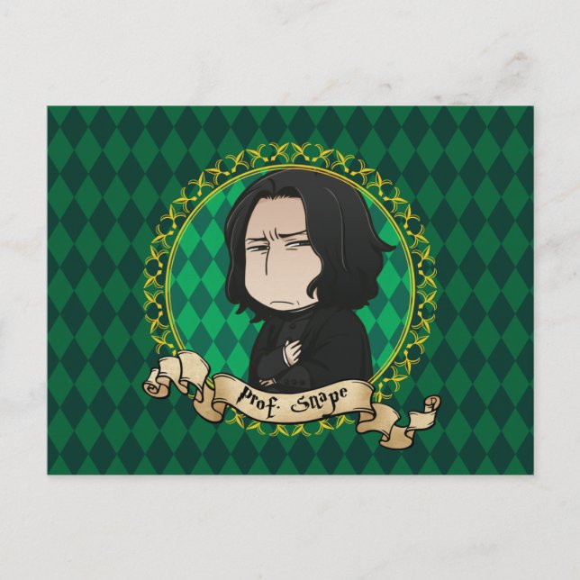 Anime Professor Snape Vykort (Framsida)