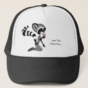 Anime Raccoon Hat Truckerkeps