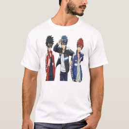 Anime Racing Team Trio T-Shirt - Coola sport-anime