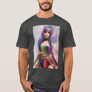 Anime Rainbow vintage T Shirt