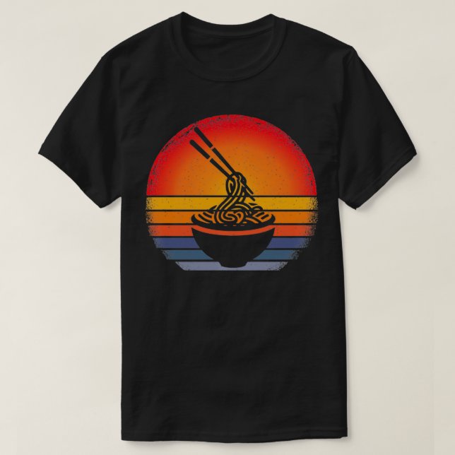 Anime Ramen Noodles Japan älskare Pullover T Shirt (Design framsida)