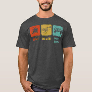 Anime Ramen Video Games Otaku Gamer T Shirt