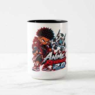 Anime Recensent 2.0 Anime Boss King  Två-Tonad Mugg