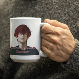 Anime Red Hair Guy Kaffemugg