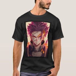 Anime Red Hair Warrior God T Shirt