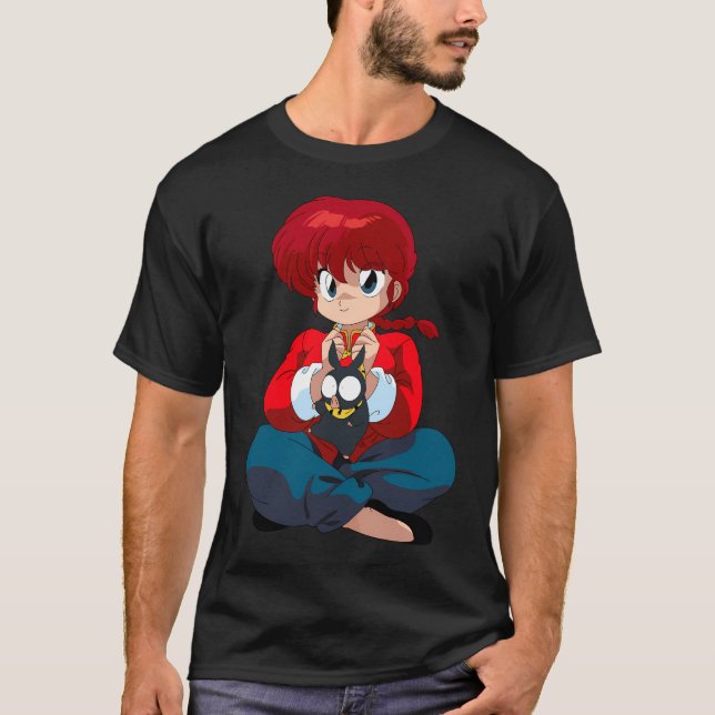 Anime Retro Ranma T Shirt (Framsida)