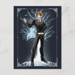 Anime Ron Weasleys Jack Russell Terrier Patrons Vykort