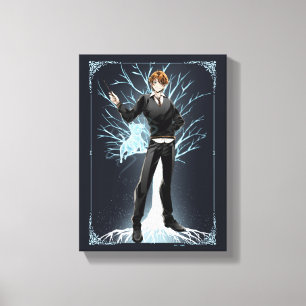 Anime Ron Weasleys Jack Russell Terrier Patronus Canvastryck