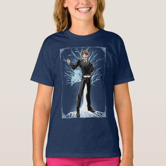 Anime Ron Weasleys Jack Russell Terrier Patronus T Shirt (Framsida)