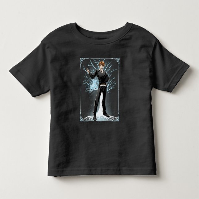 Anime Ron Weasleys Jack Russell Terrier Patronus T Shirt (Framsida)