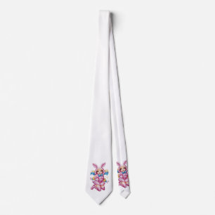 Anime Rosa Bunny Girl Neck Tie Slips