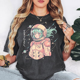 Anime Rymdforskande Flickas Astronaut Design T Shirt