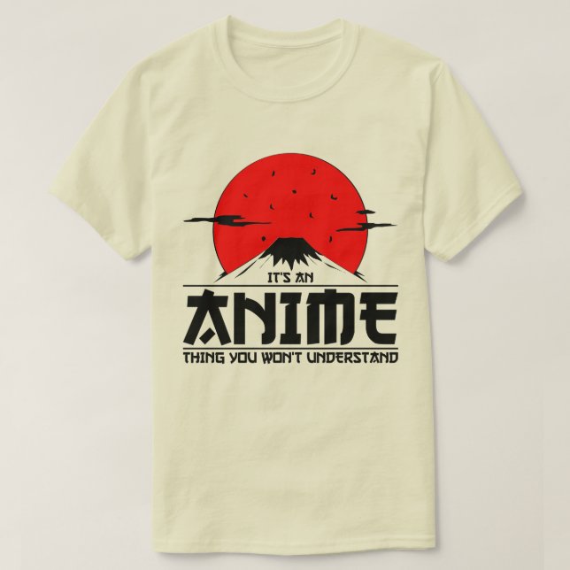 Anime Sak Du förstår inte Coola otaku kawaii T Shirt (Design framsida)