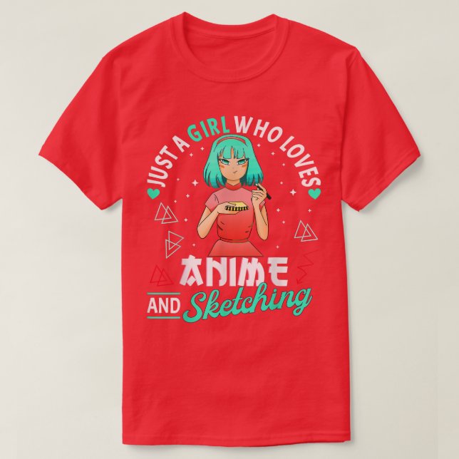 Anime Saker T Shirt (Design framsida)
