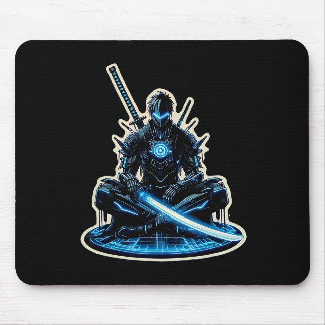 Anime Samurai Gamer Warrior Sci-fi Cyber Punk Futu Musmatta (Framsidan)