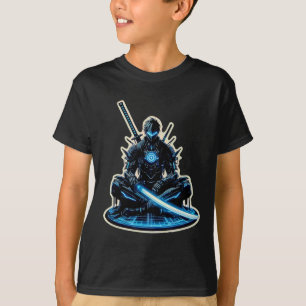 Anime Samurai Gamer Warrior Sci-fi Cyber Punk Futu T Shirt