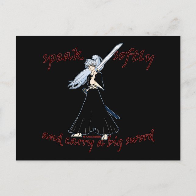 Anime Samurai Joke Postcard Vykort (Framsida)