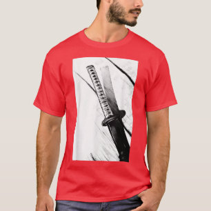 Anime Samurai Katana Manga Aesthetic Japansk Otak T Shirt