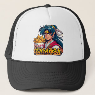 Anime Samurai Samosa Älskare Art Keps