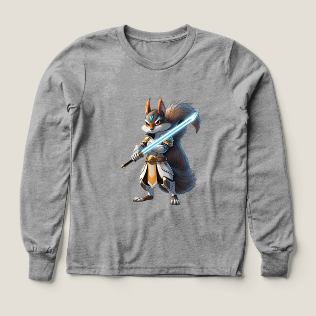 Anime Samurai Squirrel Warrior T Shirt (Design framsida)