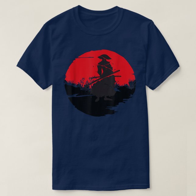 Anime Samurai Warrior Hero Strength (2) T Shirt (Design framsida)