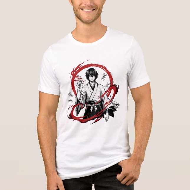 Anime Samuraj T-Shirt (Framsida)