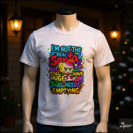 Anime Santa Huge Needs Emptying Quote T Shirt