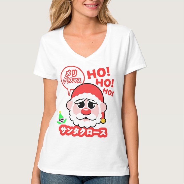 Anime Santa jul Tee (Framsida)