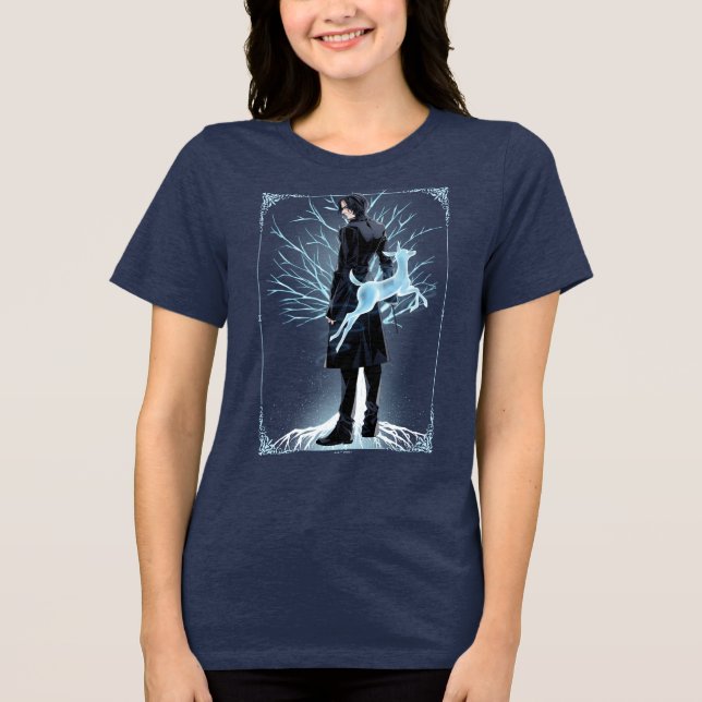 Anime Severus Snapes Döds-Patronus T Shirt (Framsida)