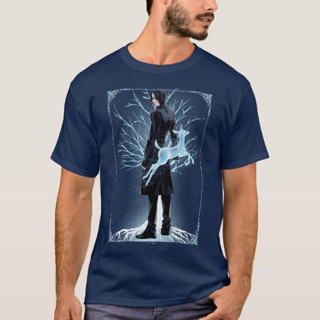 Anime Severus Snapes Döds-Patronus T Shirt (Framsida)
