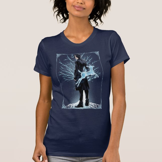 Anime Severus Snapes Döds-Patronus T Shirt (Framsida)