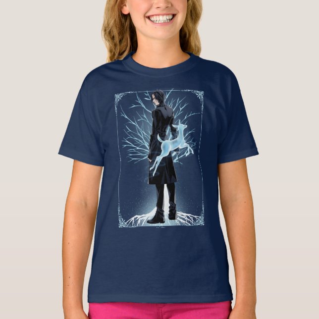 Anime Severus Snape's Doe Patronus T Shirt (Framsida)