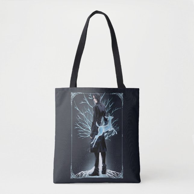 Anime Severus Snapes Dovråtta Patronus Tygkasse (Framsida)