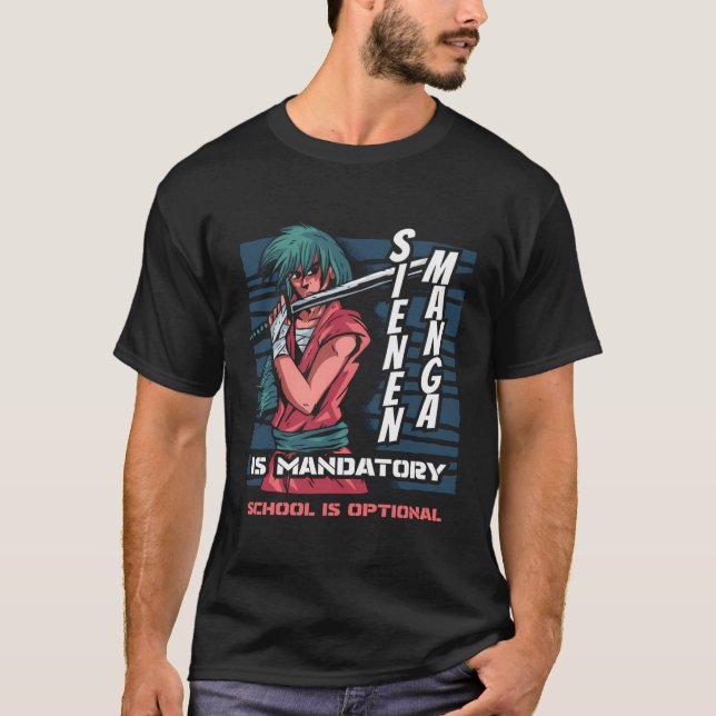Anime Sienen Kawaii Manga Japan Cosplay Otaku Japa T Shirt (Framsida)