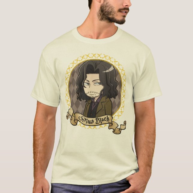 Anime Sirius Black Porträtt Tee (Framsida)